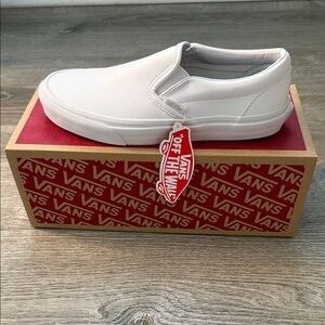 Vans All-White Slip-On Shoes